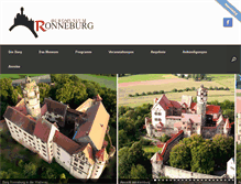 Tablet Screenshot of burg-ronneburg.de